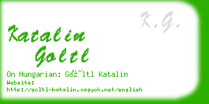 katalin goltl business card